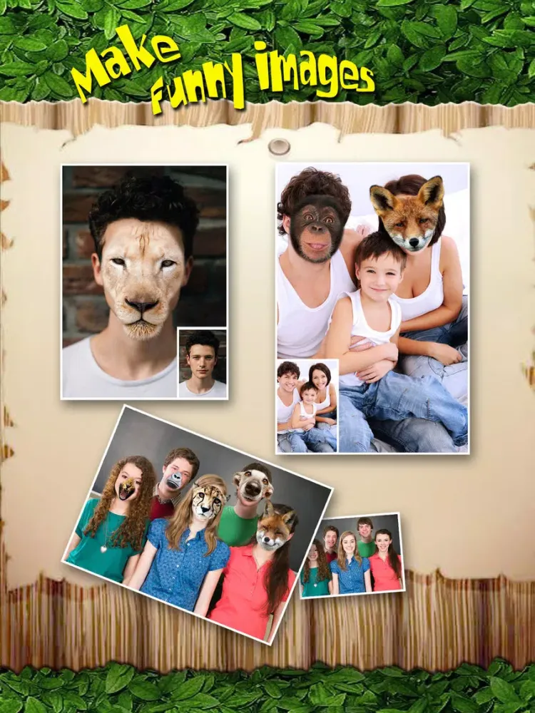 Tangkapan skrin Animal Face Tune - Sticker Photo Editor to Blend, Morph and Transform Yr Skin with Wild Animal Textures iPad 