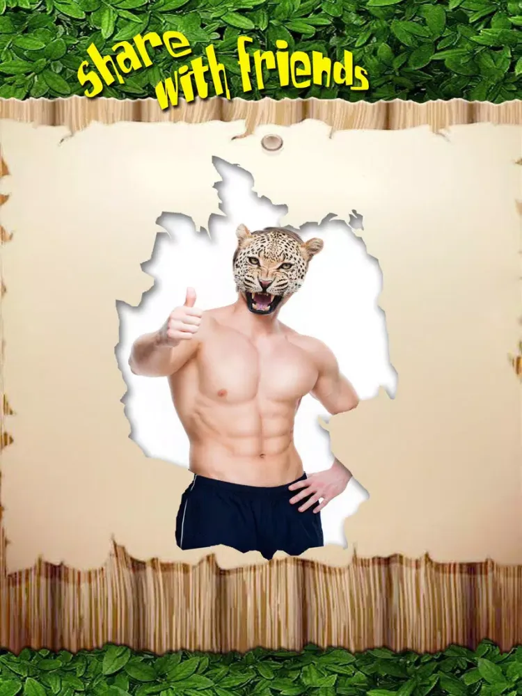 Tangkapan skrin Animal Face Tune - Sticker Photo Editor to Blend, Morph and Transform Yr Skin with Wild Animal Textures iPad 