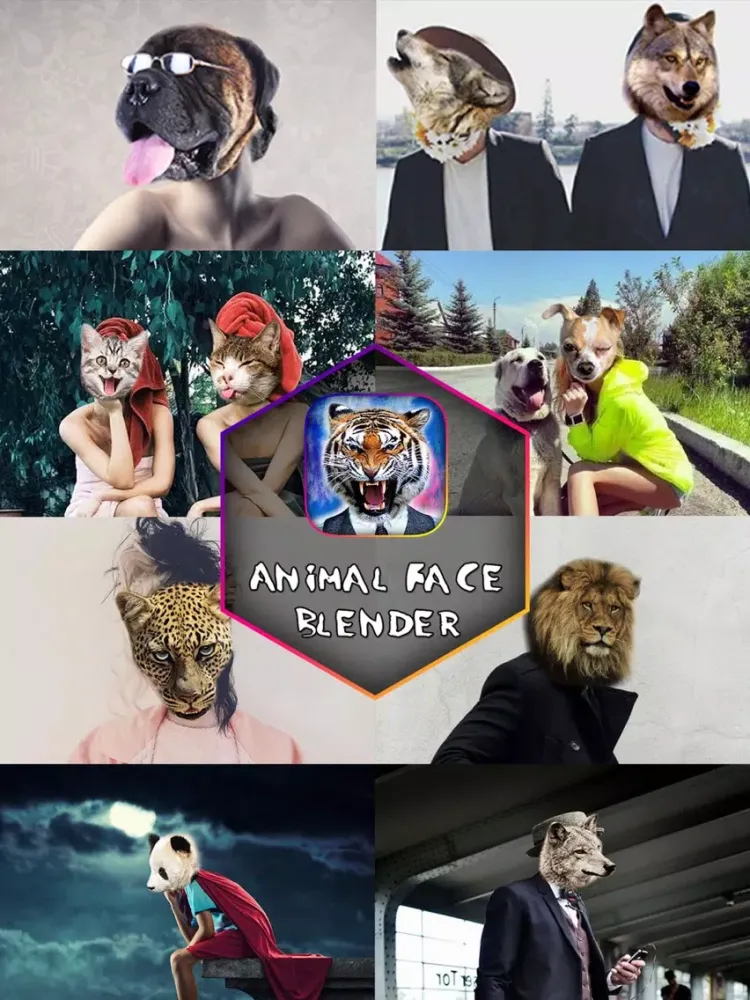 Animal Face Booth - Photo Sticker Blend.er to Morph and Change Yr Skin with Wild Animation Effect iPad  Screenshots