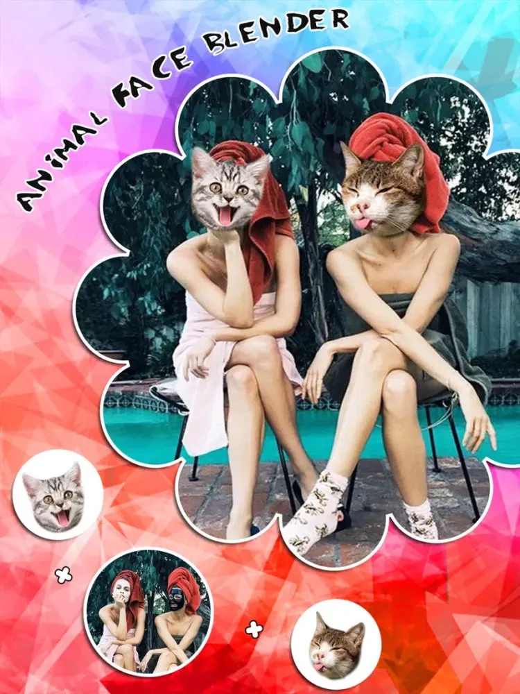 Animal Face Booth - Photo Sticker Blend.er to Morph and Change Yr Skin with Wild Animation Effect iPad  Screenshots