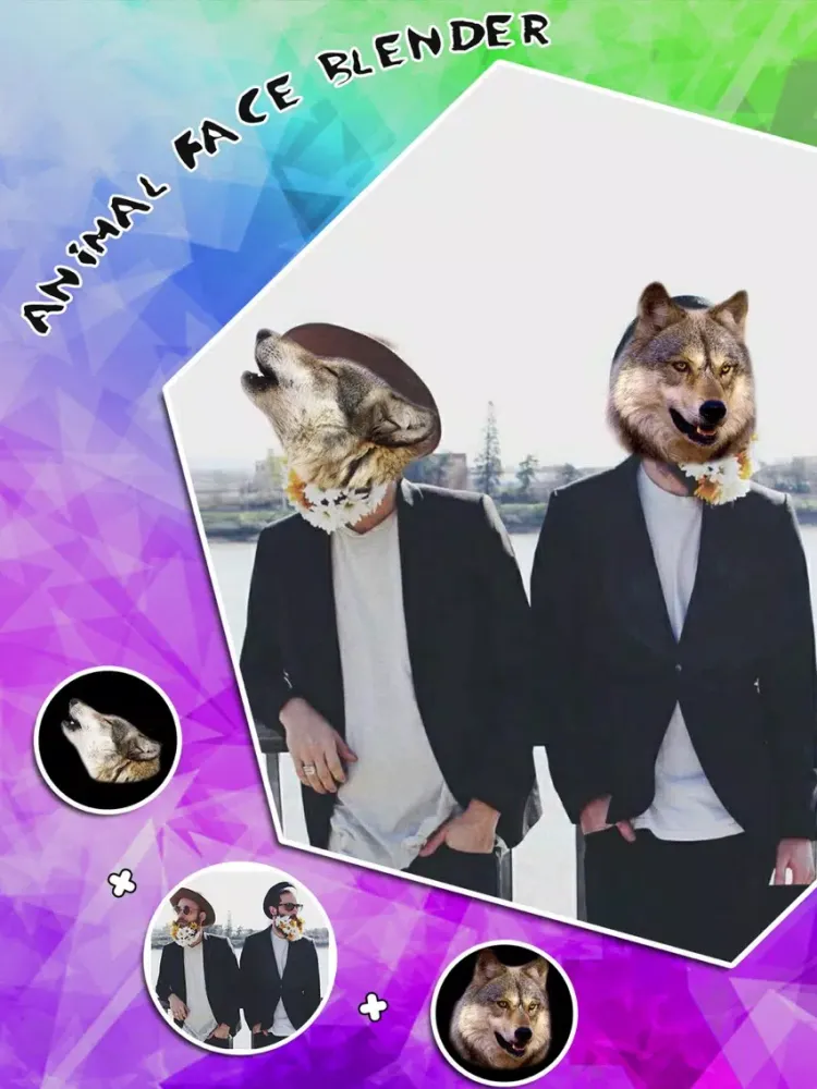 Animal Face Booth - Photo Sticker Blend.er to Morph and Change Yr Skin with Wild Animation Effect iPad  Screenshots