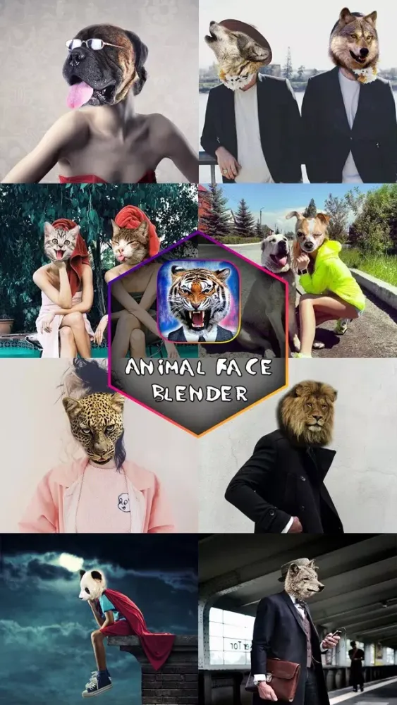 Animal Face Booth - Photo Sticker Blend.er to Morph and Change Yr Skin with Wild Animation Effect Screenshots