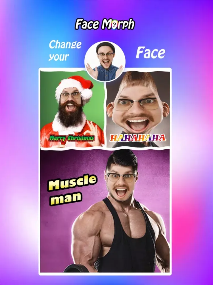 Face Morph - Visage Changer iPad  Screenshots