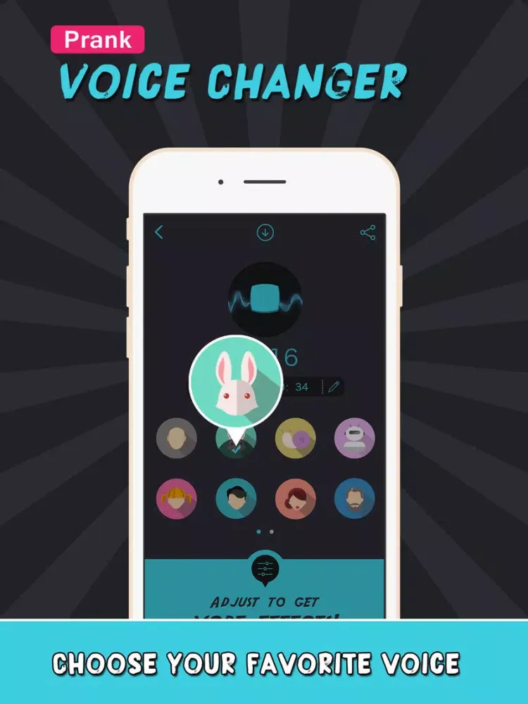 Tangkapan layar Prank Voice Changer Pro - Funny Sound Effects Record.er Play.er for Speaking plus Singing iPad 