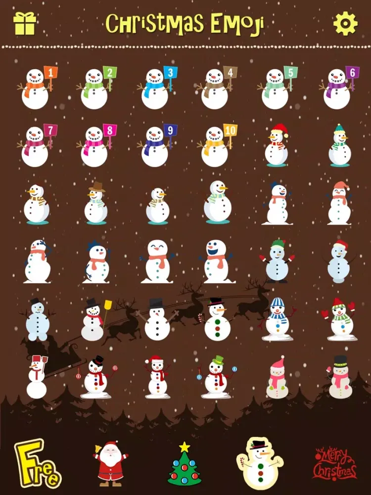 Скриншоты Merry Christmas Emoji - Holiday Emoticon Stickers & Emojis Icons for Message Greeting iPad 