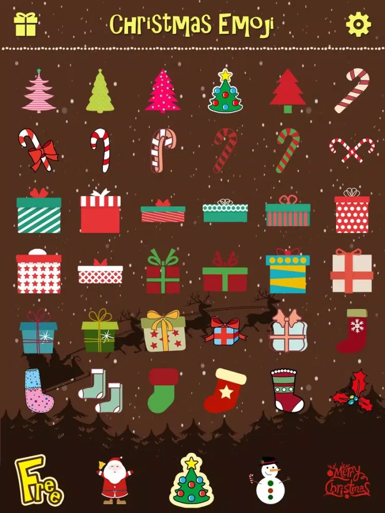 Скриншоты Merry Christmas Emoji - Holiday Emoticon Stickers & Emojis Icons for Message Greeting iPad 