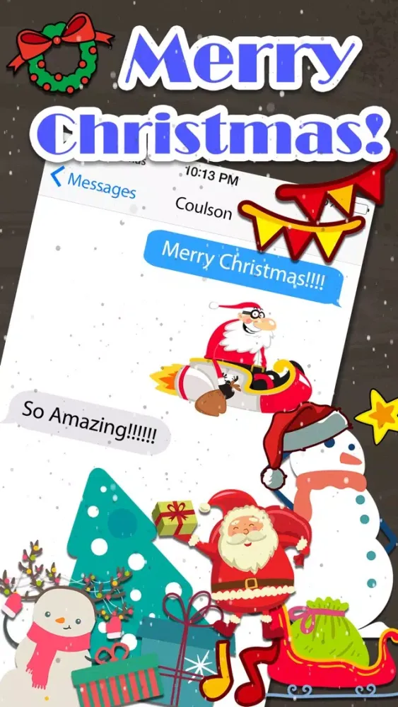 Скриншоты Merry Christmas Emoji - Holiday Emoticon Stickers & Emojis Icons for Message Greeting