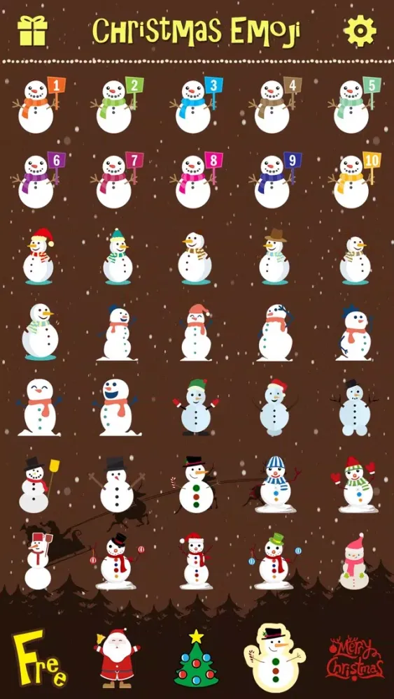 Скриншоты Merry Christmas Emoji - Holiday Emoticon Stickers & Emojis Icons for Message Greeting