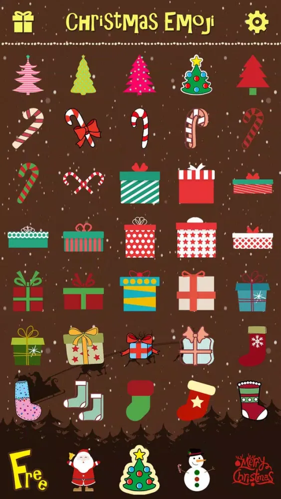 Скриншоты Merry Christmas Emoji - Holiday Emoticon Stickers & Emojis Icons for Message Greeting
