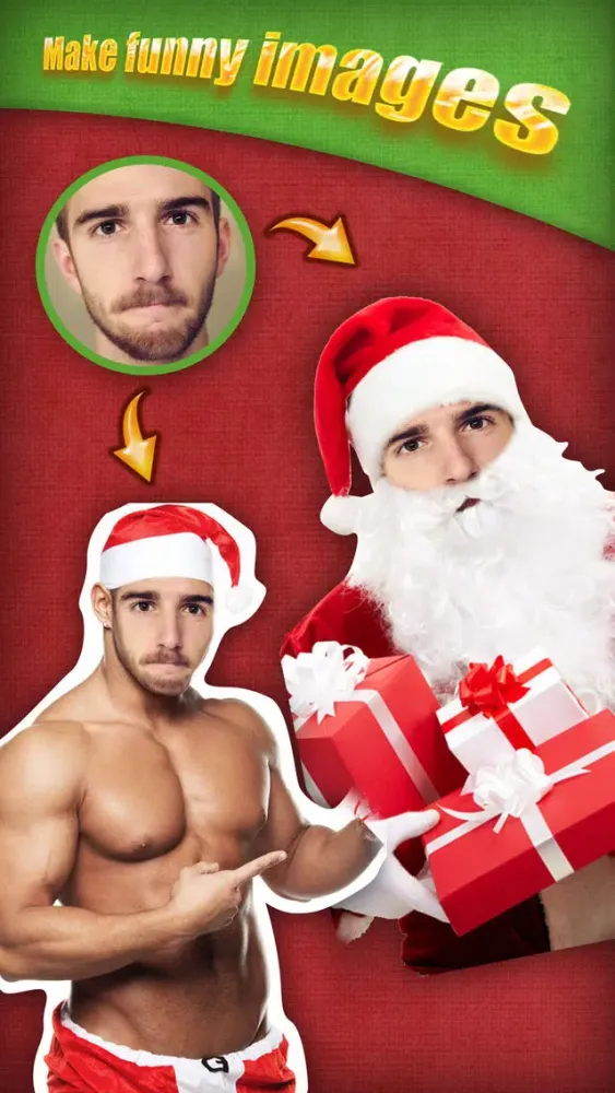 Christmas Face Photo Booth - Make your funny xmas pics with Santa Claus and Elf frames স্ক্রিনশট