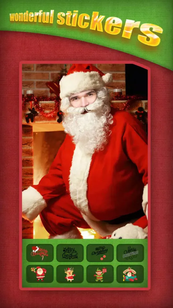 Christmas Face Photo Booth - Make your funny xmas pics with Santa Claus and Elf frames স্ক্রিনশট