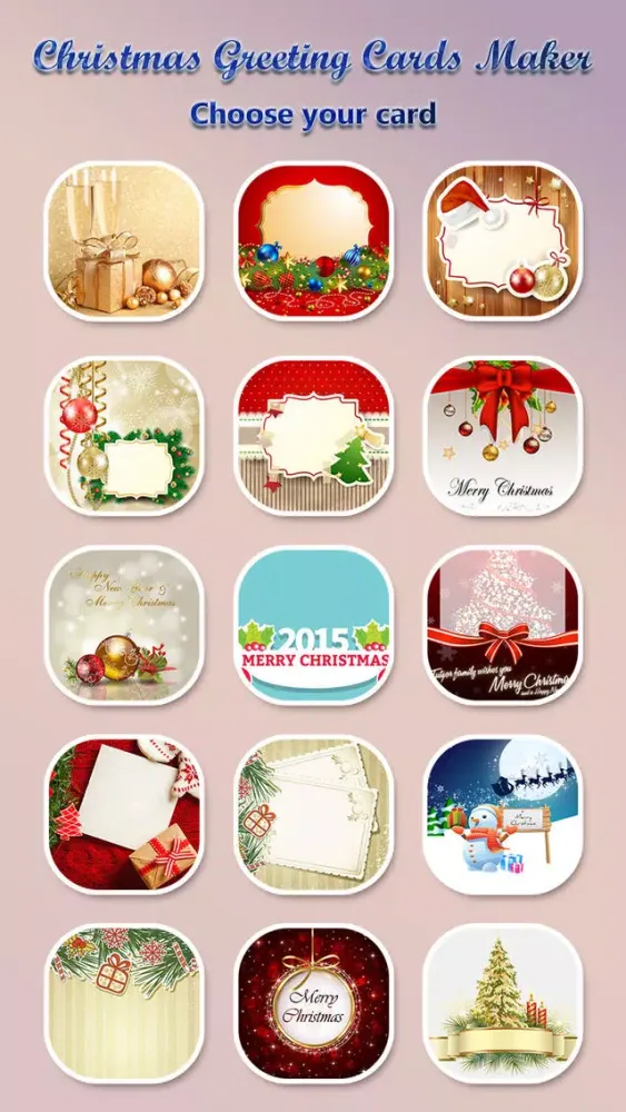 Christmas Greeting Cards Maker - Mail Thank You & Send Wishes with Greeting Frames plus Stickers应用截图