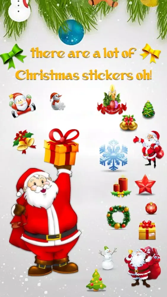Screenshot di Christmas Moustache Booth - Sticker Photo Editor to Grow Santa Claus Beard over Yr Face