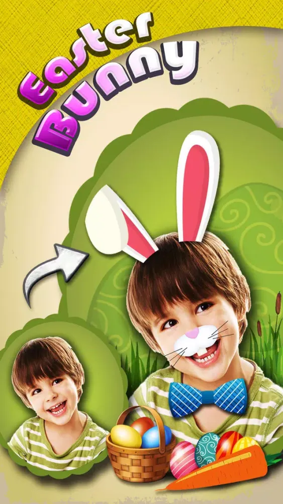 Capturas de tela do Easter Bunny Yourself Pro - Holiday Photo Sticker Blender with Cute Bunnies & Eggs