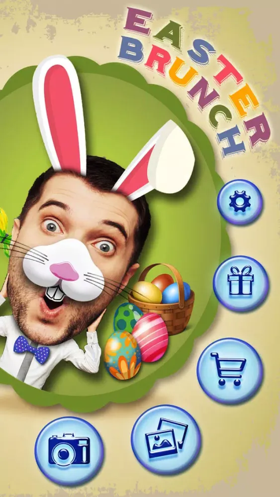 Capturas de tela do Easter Bunny Yourself Pro - Holiday Photo Sticker Blender with Cute Bunnies & Eggs