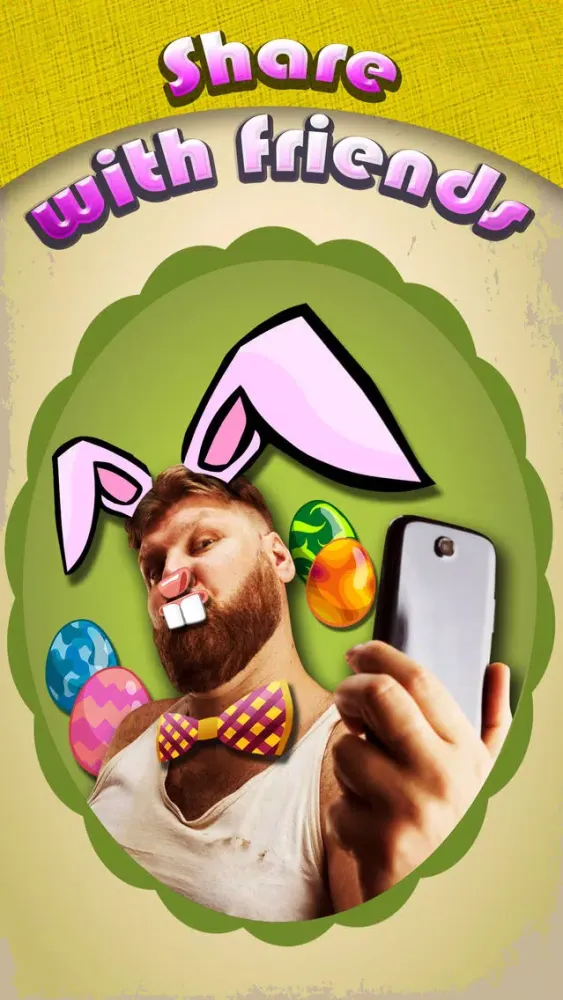 Capturas de tela do Easter Bunny Yourself Pro - Holiday Photo Sticker Blender with Cute Bunnies & Eggs
