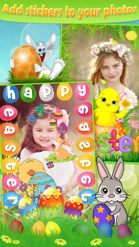 Easter Photo Sticker.s Editor Pro - Bunny, Egg & Warm Greeting for Holiday Picture Card 스크린샷