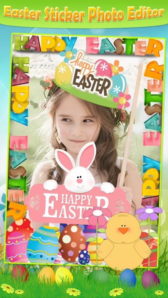 Easter Photo Sticker.s Editor Pro - Bunny, Egg & Warm Greeting for Holiday Picture Card 스크린샷