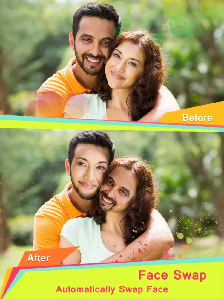 Face Swap App - Funny Visage Camera, Cut & Switch Multiple Faces in Photos iPad  Screenshots