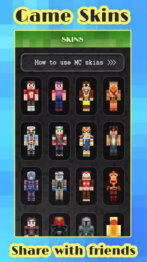Game Character Skins Collection Pro - Minecraft Pocket Edition Lite স্ক্রিনশট