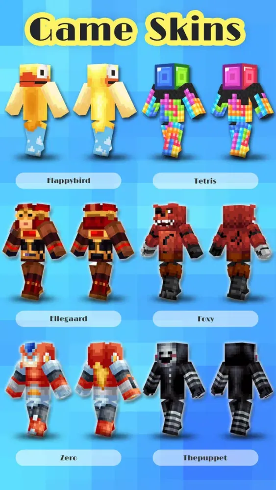 Game Character Skins Collection Pro - Minecraft Pocket Edition Lite স্ক্রিনশট