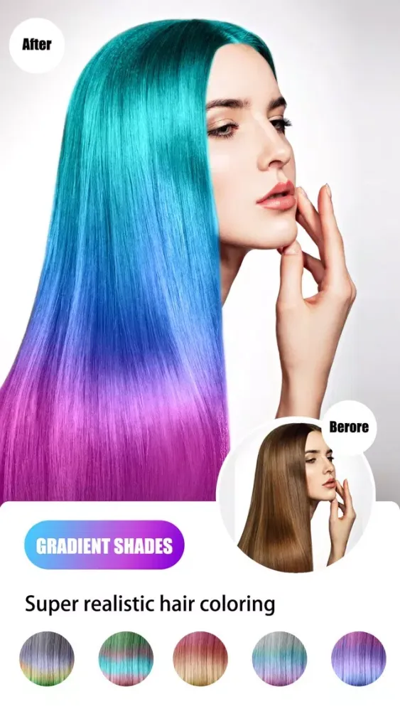 Hair Color Dye - Hairstyle DIY スクリーンショット
