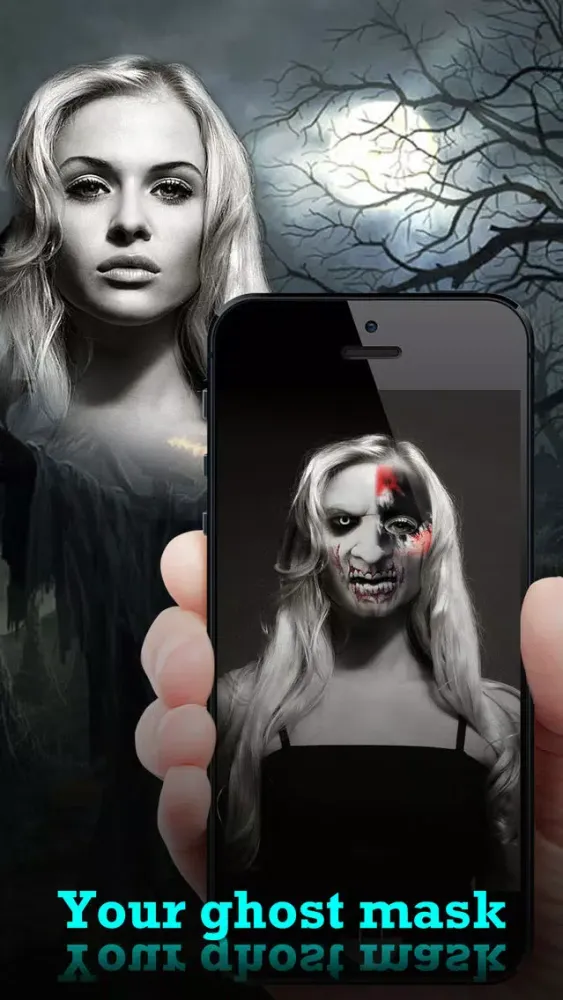 Halloween Makeover - Photo Editor Booth to Add Pumpkin, Scary & Ghost Stickers on Yr Face Screenshots