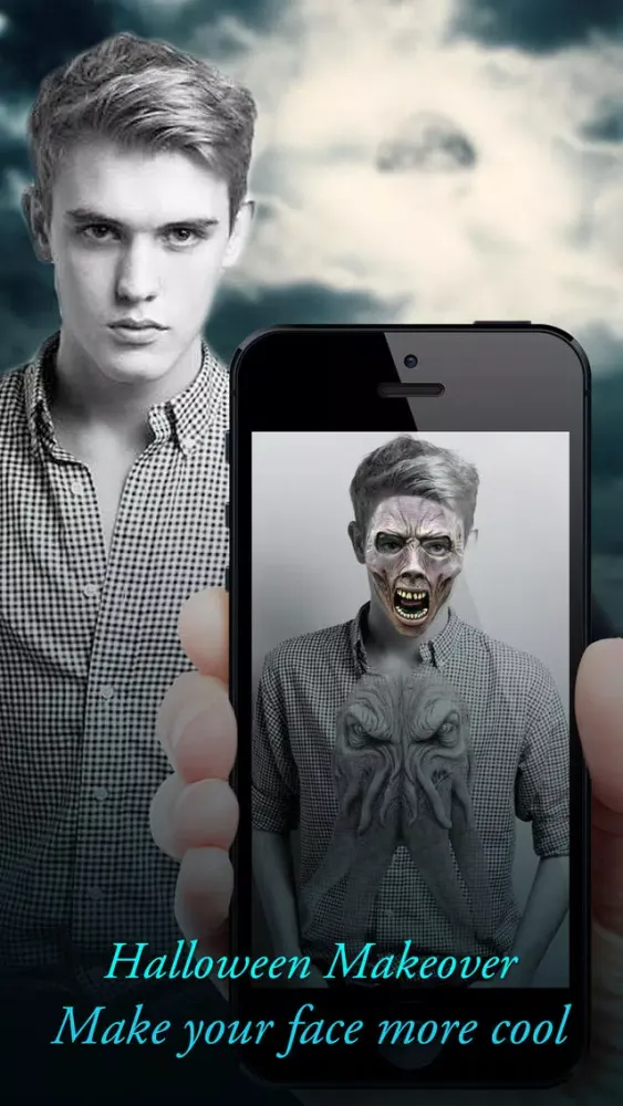 Halloween Makeover - Photo Editor Booth to Add Pumpkin, Scary & Ghost Stickers on Yr Face Screenshots