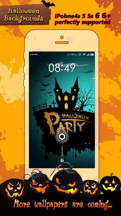 Capturas de pantalla de Halloween Wallpapers HD - Pumpkin, Scary & Ghost Background Photo Booth for Home Screen