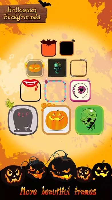 Capturas de pantalla de Halloween Wallpapers HD - Pumpkin, Scary & Ghost Background Photo Booth for Home Screen