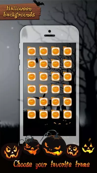 Capturas de pantalla de Halloween Wallpapers HD - Pumpkin, Scary & Ghost Background Photo Booth for Home Screen