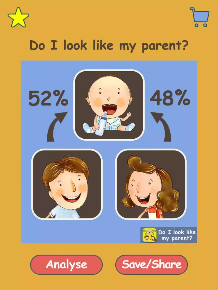 Ảnh chụp màn hình của Do I Look Like My Parents - Guess who are the most resemble to you, mom or dad? iPad 
