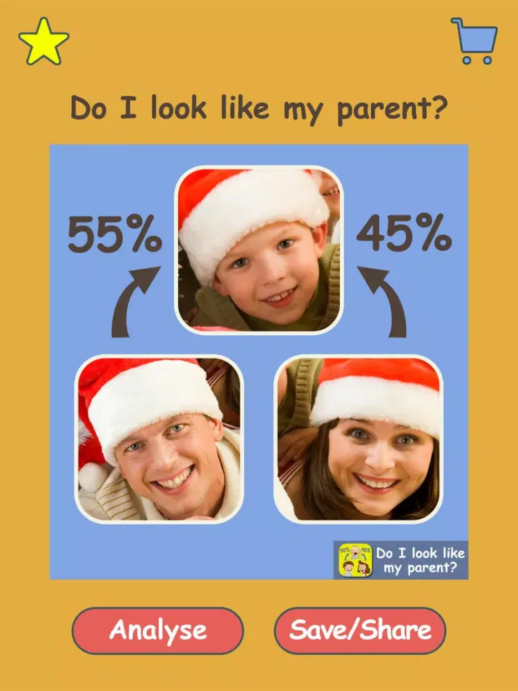 Ảnh chụp màn hình của Do I Look Like My Parents - Guess who are the most resemble to you, mom or dad? iPad 