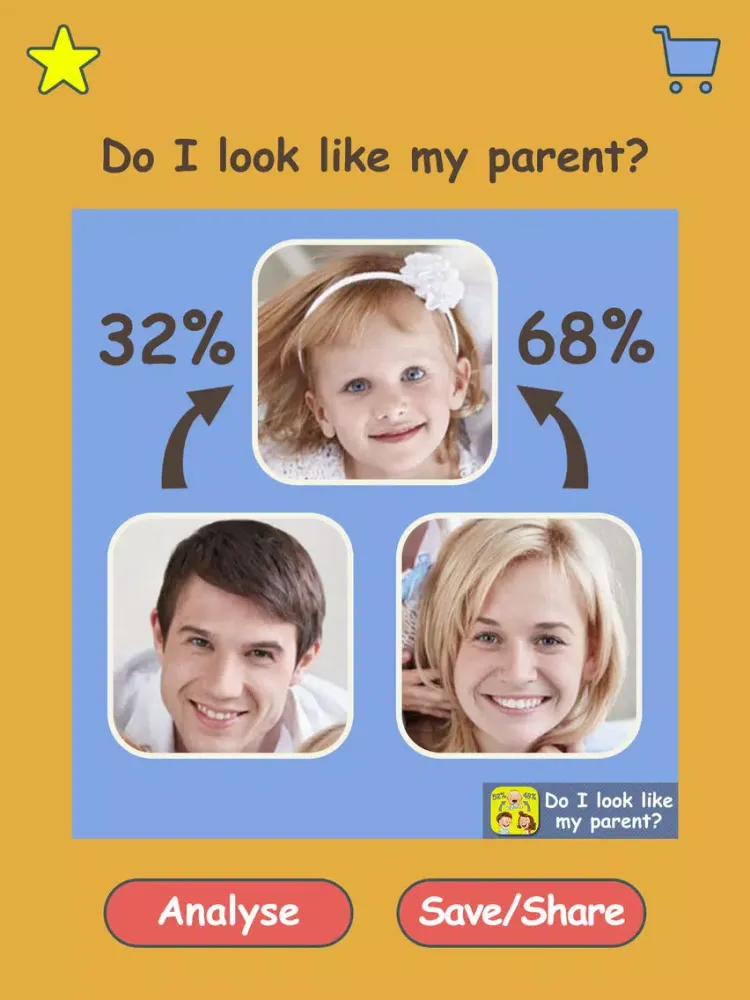 Ảnh chụp màn hình của Do I Look Like My Parents - Guess who are the most resemble to you, mom or dad? iPad 