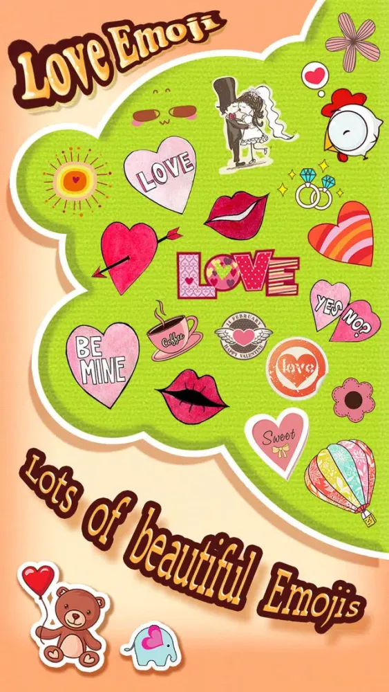 Love Emoji Stickers for Adult Messages & Email on Valentine's Day 스크린샷
