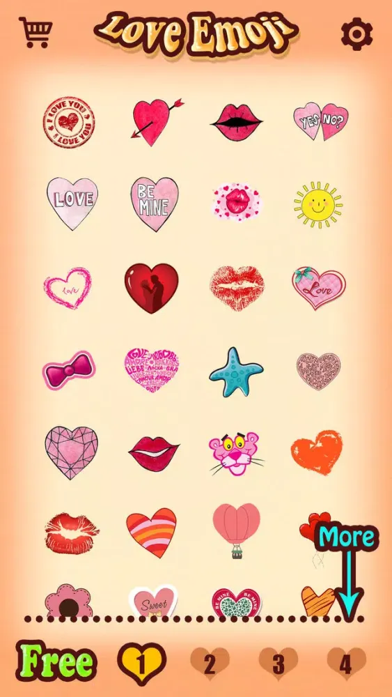 Love Emoji Stickers for Adult Messages & Email on Valentine's Day 스크린샷