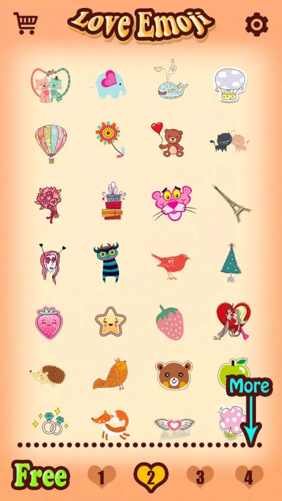 Love Emoji Stickers for Adult Messages & Email on Valentine's Day 스크린샷