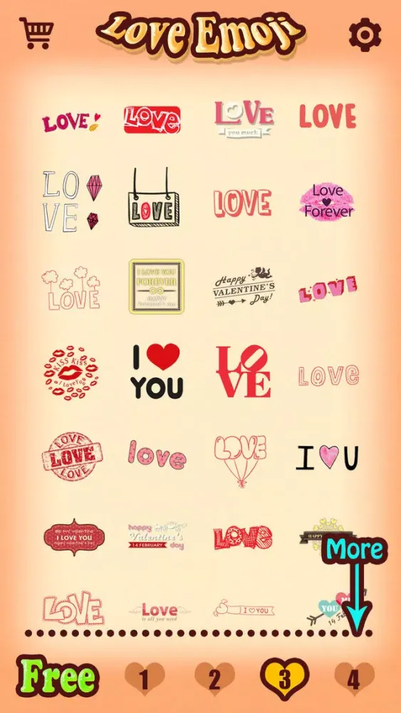Love Emoji Stickers for Adult Messages & Email on Valentine's Day 스크린샷