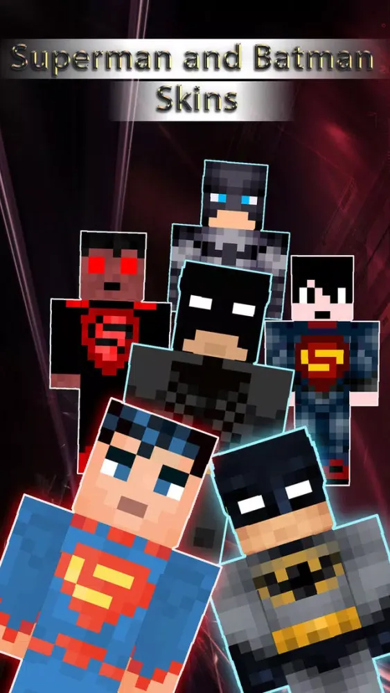 Batman & Superman Skins Collection - for Minecraft Pocket Edition Lite应用截图