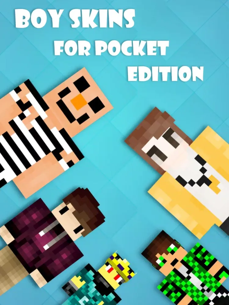 Best Boy Skins - Texture collection for MineCraft Pocket Edition iPad  Screenshots