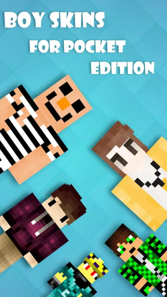 Best Boy Skins - Texture collection for MineCraft Pocket Edition Screenshots