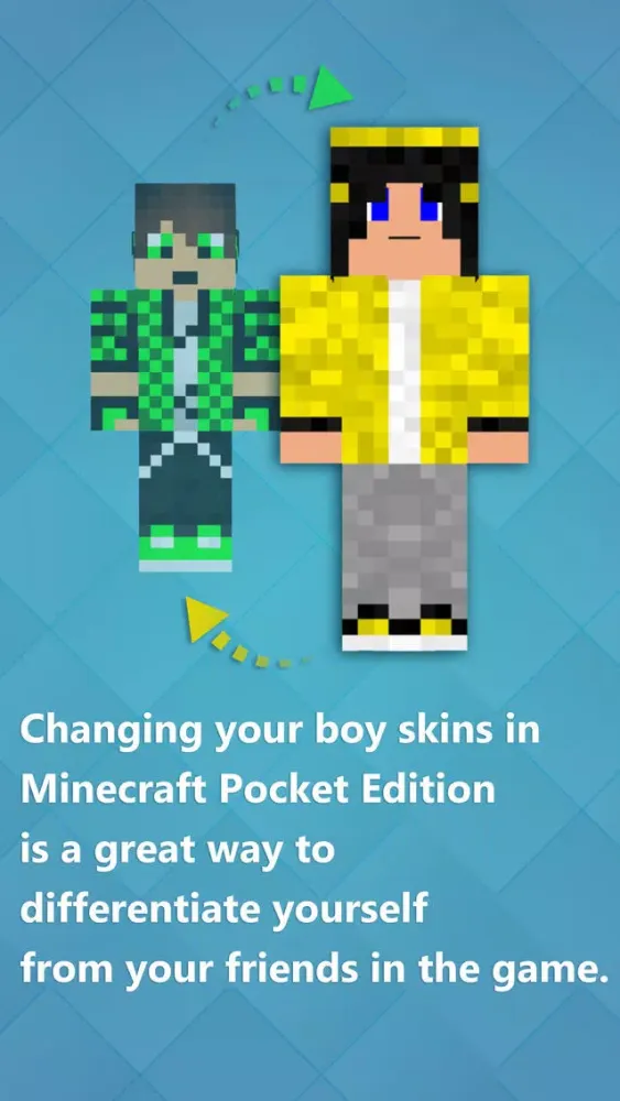 Best Boy Skins - Texture collection for MineCraft Pocket Edition Screenshots