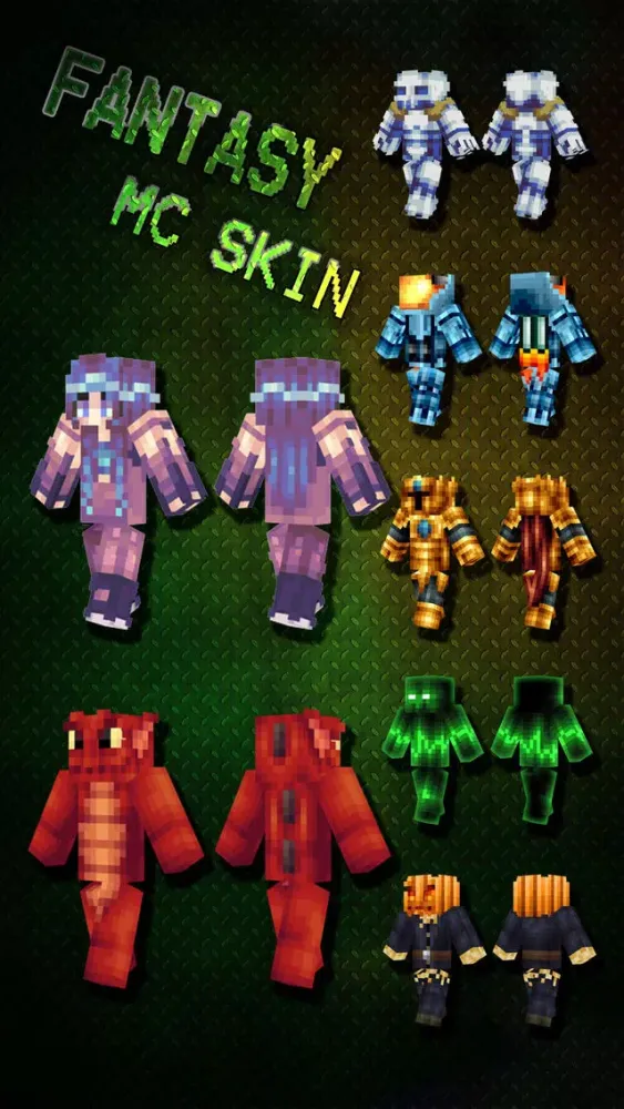 Best Fantasy Skins Pro - Skin Exporter for Minecraft Pocket Edition应用截图