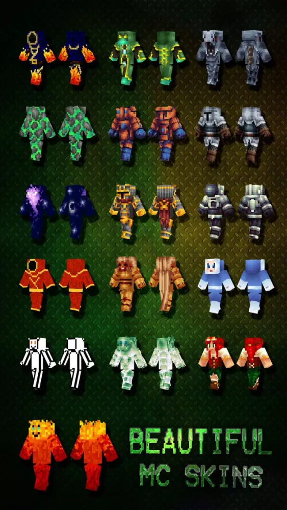 Best Fantasy Skins Pro - Skin Exporter for Minecraft Pocket Edition应用截图