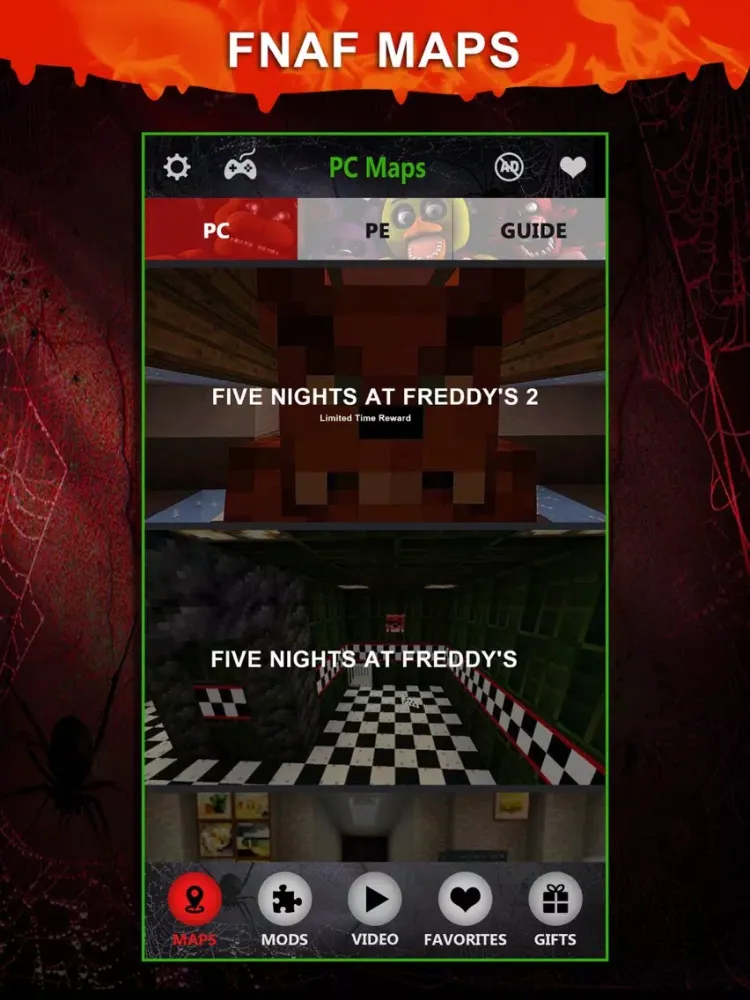 FNAF Maps FREE - Map Download Guide for Five Nights At Freddys Minecraft PE & PC Edition iPad  স্ক্রিনশট
