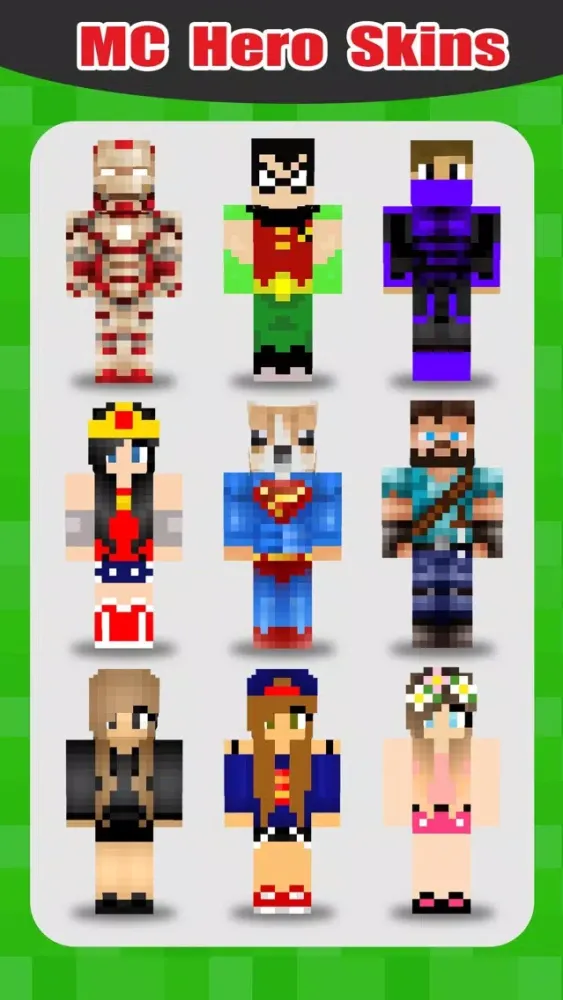 SuperHero Skins Pro - Export Skin for MineCraft Pocket Edition Screenshots