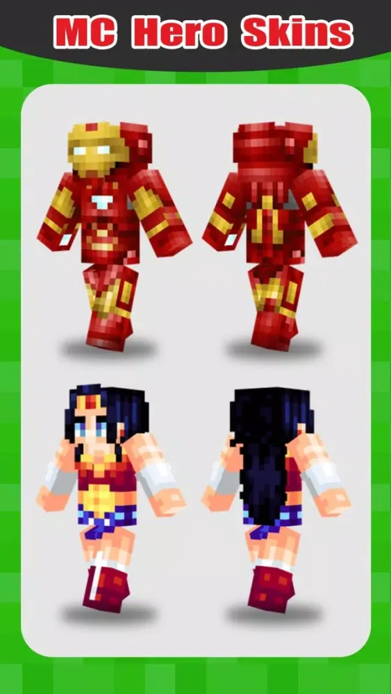 SuperHero Skins Pro - Export Skin for MineCraft Pocket Edition Screenshots