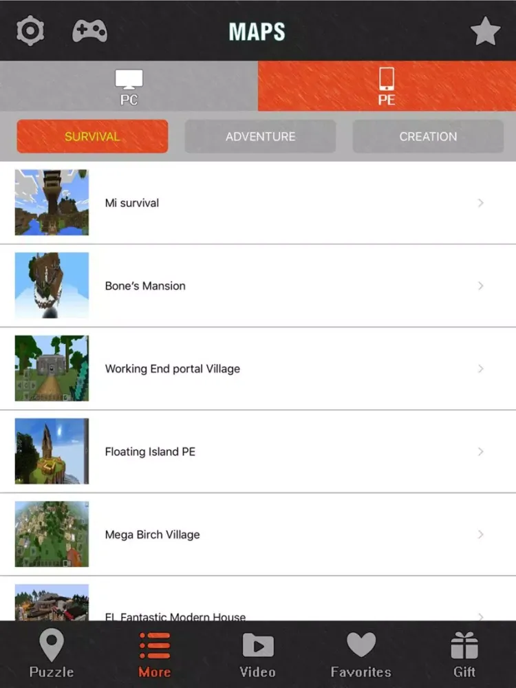 Capturas de tela do Pro Puzzle Maps Database for Minecraft PE Game iPad 