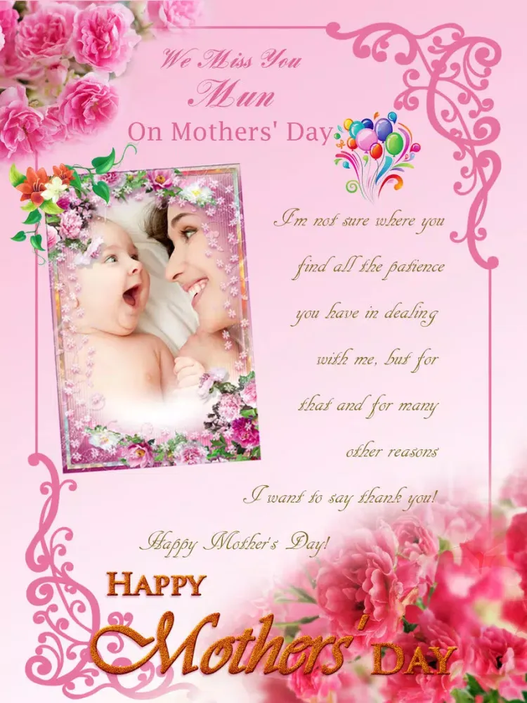 Mother's Day Photo Frame.s, Sticker.s & Greeting Card.s Make.r HD iPad 应用截图