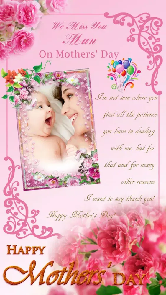 Mother's Day Photo Frame.s, Sticker.s & Greeting Card.s Make.r HD应用截图